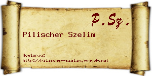 Pilischer Szelim névjegykártya